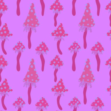 Çizgi filmlerdeki sonbahar hasadı, kafatası desenli, kağıt, kumaş, çarşaf, çocuk baskısı, şenlikli paketleme ve aksesuarlı kusursuz Cadılar Bayramı mantarları. Yüksek kaliteli illüstrasyon