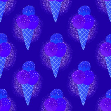 Duvar kağıtları, ambalaj kağıtları, kumaşlar, çocuk giysileri baskıları, şenlikli ambalajlar ve mayo tekstili için yaz çizgi filmlerinin dikişsiz dondurma kalıpları. Yüksek kaliteli illüstrasyon