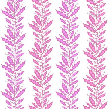 Çiçeksiz bezelyeler, yapraklar ve dal desenleri kağıt, kumaş, çarşaf ve çocuk aksesuarları, moda tekstil ve restoran ambalajları için. Yüksek kaliteli illüstrasyon