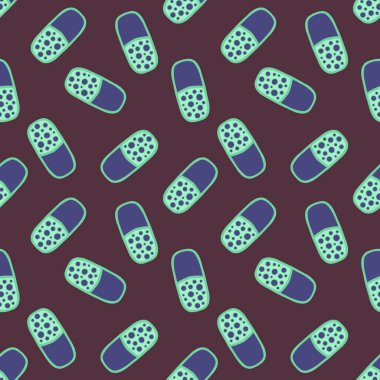 İlaç hapları, ambalaj kağıtları, çarşaflar, kumaşlar, ilaç paketleri ve klinik aksesuarlar için kusursuz doktorlar bakım kalıpları. Yüksek kaliteli illüstrasyon