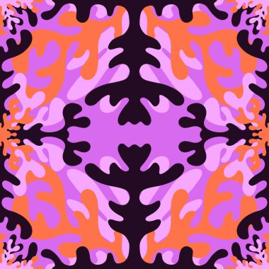 Soyut dalgalar kumaşlar, ambalaj kağıtları ve çocuk giysileri baskıları ve yaz tekstil ve çarşafları için kusursuz renk kalıpları. Yüksek kaliteli illüstrasyon