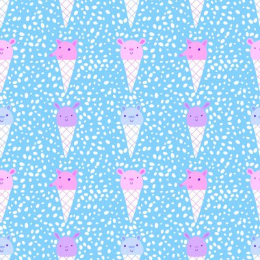 Çizgi filmlerdeki hayvanlar, ambalajsız dondurma kalıpları kumaşlar, çarşaflar, çocuk giysileri baskıları, şenlikli ambalajlar ve yaz aksesuarları. Yüksek kaliteli illüstrasyon