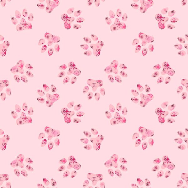 Следы животных бесшовные кошки и собаки узор для упаковки бумаги и тканей и постельного белья и детской одежды печати и праздничной упаковки и зоопарка аксессуары. Высокое качество иллюстрации