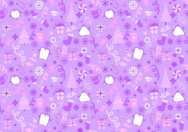 Noel hayvanları, pürüzsüz penguenler, eldivenler, kar taneleri, ağaç ve oyuncak desenleri ambalaj kağıtları, kumaşlar, yeni yıl ambalajları ve kış aksesuarları. Yüksek kaliteli illüstrasyon