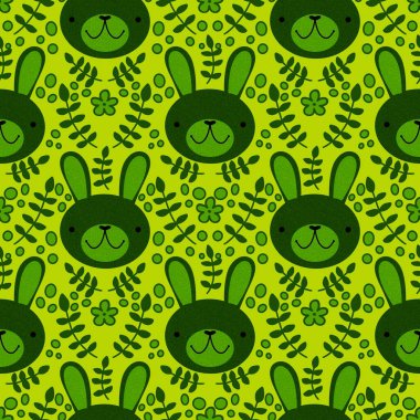 Paskalya hayvanları, ambalajsız tavşan desenleri, kumaşlar, çocuk giysileri baskıları, şenlikli ambalajlar ve çocuk aksesuarları. Yüksek kaliteli illüstrasyon