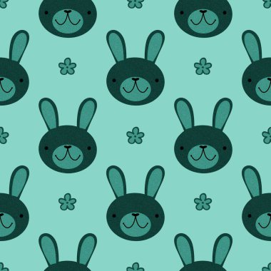 Paskalya hayvanları, ambalajsız tavşan desenleri, kumaşlar, çocuk giysileri baskıları, şenlikli ambalajlar ve çocuk aksesuarları. Yüksek kaliteli illüstrasyon