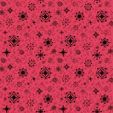 Noel buzları, kağıt, kumaş, çarşaf ve çocuk giysileri baskısı, yeni yıl paketleri ve şenlik aksesuarları için kusursuz kar taneleri deseni çizer. Yüksek kaliteli illüstrasyon