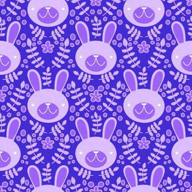 Paskalya hayvanları, ambalajsız tavşan desenleri, kumaşlar, çocuk giysileri baskıları, şenlikli ambalajlar ve çocuk aksesuarları. Yüksek kaliteli illüstrasyon