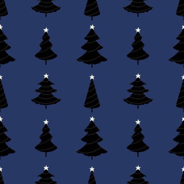 Çizgi filmlerdeki gibi pürüzsüz bir Noel ağacı ve kağıt, kumaş, çarşaf ve çocuk giysileri baskısı ve yeni yıl ambalajı ve şenlikli aksesuarlar için toplar. Yüksek kaliteli illüstrasyon