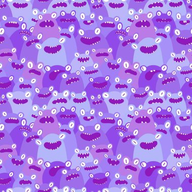 Çizgi film hayvanları, kağıt, kumaş, çarşaf, çocuk giysisi baskısı, yaz aksesuarları ve şenlikli ambalajlar için kusursuz kurbağa desenleri. Yüksek kaliteli illüstrasyon