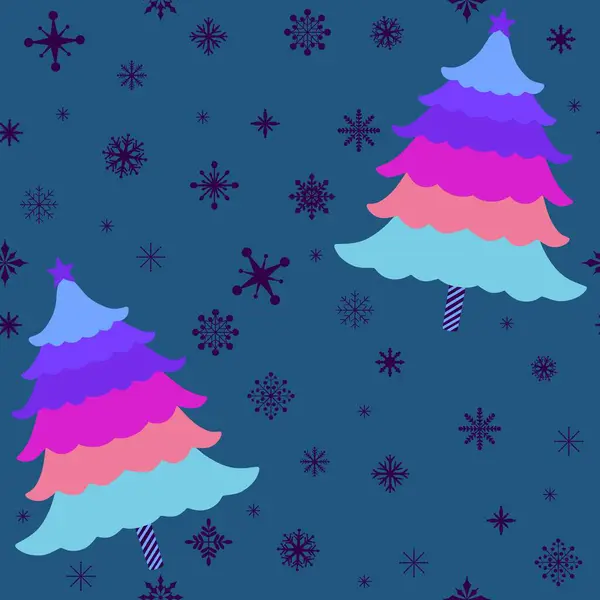 Christmas tree cartoon seamless colors pattern for wrapping paper and fabrics and kids clothes print and new year accessories and winter packaging and Noel party. High quality illustration