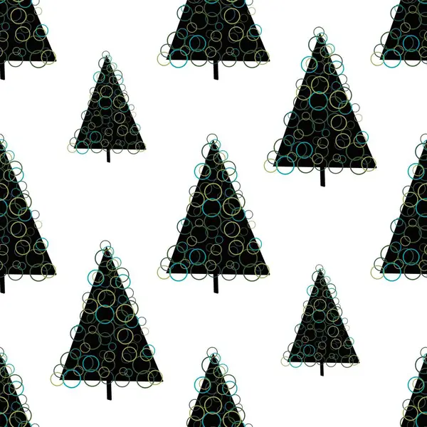 Christmas tree cartoon seamless colors pattern for wrapping paper and fabrics and kids clothes print and new year accessories and winter packaging and Noel party. High quality illustration