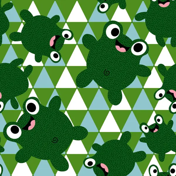 Summer retro animals seamless cartoon frogs pattern for wrapping paper and fabrics and kids clothes print and festive packaging and part accessories and swimsuit textiles. High quality illustration