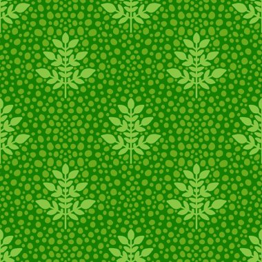 Flora soyut dalları, mutfak tekstil ürünleri, kumaşlar, çarşaflar, ambalaj kağıtları, giysi baskıları, not defterleri ve ambalajlar için dikişsiz dereotu yaprakları deseni. Yüksek kaliteli illüstrasyon