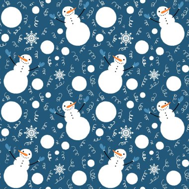 Kardan adam desenli Noel kardan adam desenli ambalaj kağıtları, kumaşlar, çarşaflar, çocuk aksesuarları, parti aksesuarları ve şenlik paketleri. Yüksek kaliteli illüstrasyon