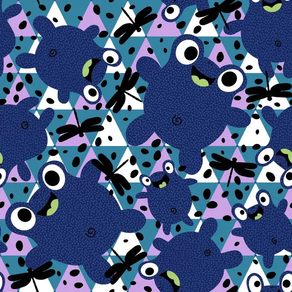 Summer retro animals seamless cartoon frogs pattern for wrapping paper and fabrics and kids clothes print and festive packaging and part accessories and swimsuit textiles. High quality illustration