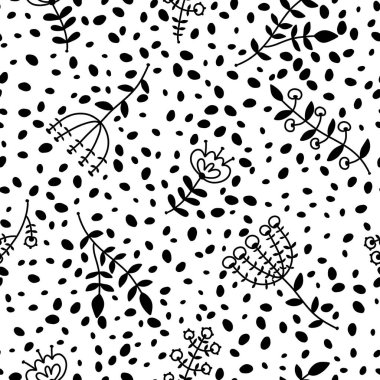 Kumaşlar, çarşaflar, ambalaj kağıtları ve çocuk giysileri baskıları, şenlikli ambalajlar ve bahar aksesuarları için çizgili etnikli çiçeksiz yaz çiçeği deseni. Yüksek kaliteli illüstrasyon