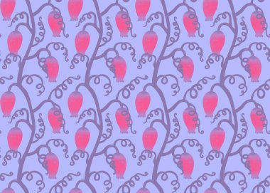 Yazın kumaşlar ve çarşaflar için dikişsiz geometrik çiçek deseni ve çocukların giysi baskısı ve şenlikli ambalajlar ve bahar aksesuarları ve tekstil. Yüksek kaliteli illüstrasyon