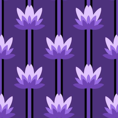 Yazın kumaşlar ve çarşaflar için dikişsiz geometrik çiçek deseni ve çocukların giysi baskısı ve şenlikli ambalajlar ve bahar aksesuarları ve tekstil. Yüksek kaliteli illüstrasyon