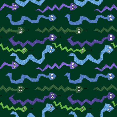 Yaz çizgi filmlerindeki kusursuz yılan desenli ambalaj kağıtları, kumaşlar, çarşaflar, çocuk giysileri baskısı ve yeni yıl, bayram ambalajları ve hayvanat bahçesi aksesuarları. Yüksek kaliteli illüstrasyon