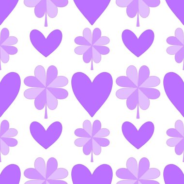 Sevgililer Günü 'nde kağıt, kumaş, çarşaf, çocuk giysisi baskısı, kutlama ambalajı ve parti aksesuarları için kusursuz bir desen. Yüksek kaliteli illüstrasyon