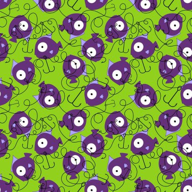 Balıkçı ekipmanları kağıt, kumaş, çarşaf, hobi aksesuarlar ve spor ambalajları için kusursuz çelik kanca desenleri. Yüksek kaliteli illüstrasyon