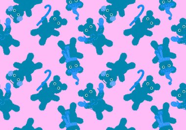 Noel hayvanları, eldivenli, şapkalı, kumaşlı, çarşaflı, yeni yıl aksesuarlı, şenlikli ambalajsız ve kış tekstil ürünlü. Yüksek kaliteli illüstrasyon