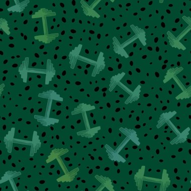 Kağıt, kumaş, çarşaf, giysi baskısı ve yaz baskısı için çizgi filmlerdeki gibi dikişsiz dambıl deseni. Yüksek kaliteli illüstrasyon