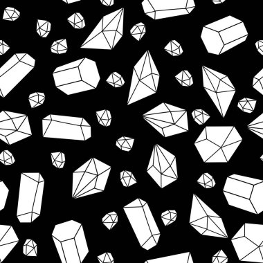 Yaz karikatürü geometrik kristaller kumaşlar ve çarşaflar için ve çocuk giysileri baskısı ve şenlikli ambalaj kağıtları ve moda tekstili. Yüksek kaliteli illüstrasyon