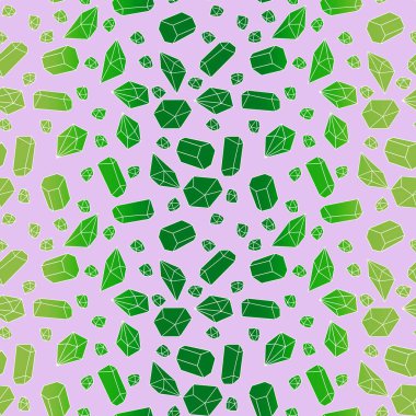 Yaz karikatürü geometrik kristaller kumaşlar ve çarşaflar için ve çocuk giysileri baskısı ve şenlikli ambalaj kağıtları ve moda tekstili. Yüksek kaliteli illüstrasyon