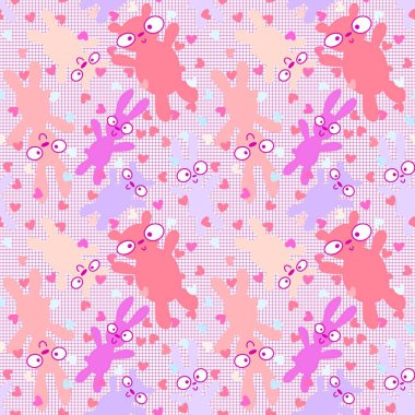 Çizgi filmlerdeki hayvanlar kağıtları, kumaşları, çarşafları, çocuk giysilerini, yaz aksesuarlarını ve doğum günü paketlerini paketlemek için kusursuz ayılar ve tavşan desenleri çizerler. Yüksek kaliteli illüstrasyon