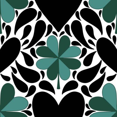 Sevgililer Günü 'nde kağıt, kumaş, çarşaf, çocuk giysisi baskısı, kutlama ambalajı ve parti aksesuarları için kusursuz bir desen. Yüksek kaliteli illüstrasyon