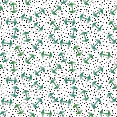 Kağıt, kumaş, çarşaf, giysi baskısı ve yaz baskısı için çizgi filmlerdeki gibi dikişsiz dambıl deseni. Yüksek kaliteli illüstrasyon