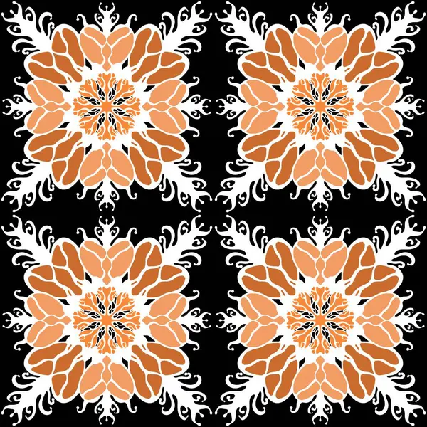 Summer floral print seamless mandala flower pattern for fabrics and linens and wrapping paper and kids clothes textiles and spring accessories. High quality illustration