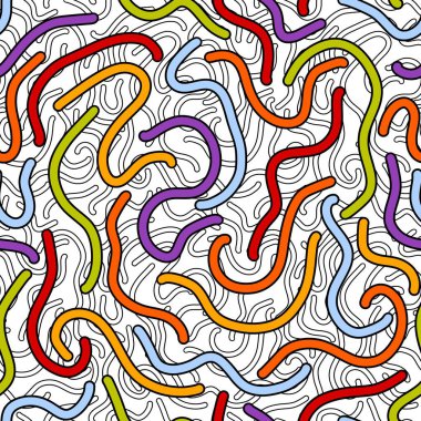 Kumaşlar ve çarşaflar ve ambalaj kağıtları ve yaz partisi aksesuarları için soyut şeritsiz lgbtq gökkuşağı deseni. Yüksek kaliteli illüstrasyon