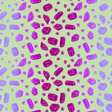 Yaz karikatürü geometrik kristaller kumaşlar ve çarşaflar için ve çocuk giysileri baskısı ve şenlikli ambalaj kağıtları ve moda tekstili. Yüksek kaliteli illüstrasyon