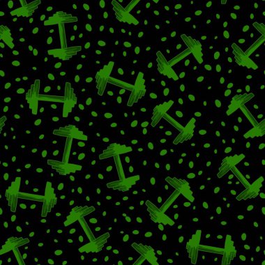 Kağıt, kumaş, çarşaf, giysi baskısı ve yaz baskısı için çizgi filmlerdeki gibi dikişsiz dambıl deseni. Yüksek kaliteli illüstrasyon