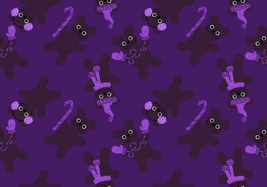 Noel hayvanları, eldivenli, şapkalı, kumaşlı, çarşaflı, yeni yıl aksesuarlı, şenlikli ambalajsız ve kış tekstil ürünlü. Yüksek kaliteli illüstrasyon