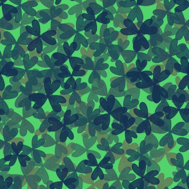 Cartoon doodle shamrock seamless trefoil pattern for wrapping paper and fabrics and kids clothes and fashion textiles and summer print and saint Patrick day accessories. High quality illustration clipart