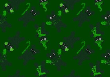 Noel hayvanları, eldivenli, şapkalı, kumaşlı, çarşaflı, yeni yıl aksesuarlı, şenlikli ambalajsız ve kış tekstil ürünlü. Yüksek kaliteli illüstrasyon