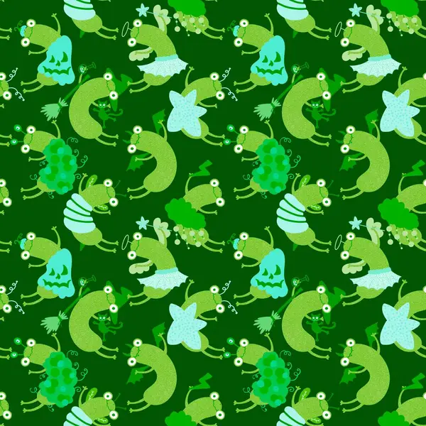 Cartoon animals seamless frogs pattern for wrapping paper and fabrics and linens and kids clothes print and festive packaging and party accessories. High quality illustration