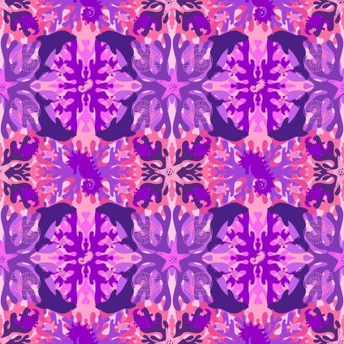 Çizgi film hayvanları, deniz yıldızları, kaplumbağalar, kabuklar, yengeçler, ahtapot desenleri kumaşlar, ambalaj kağıtları, yaz baskıları, moda tekstilleri ve çocuklar. Yüksek kaliteli illüstrasyon