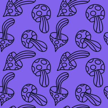 Çizgi filmlerdeki sonbahar hasadı, kafatası desenli, kağıt, kumaş, çarşaf, çocuk baskısı, şenlikli paketleme ve aksesuarlı kusursuz Cadılar Bayramı mantarları. Yüksek kaliteli illüstrasyon