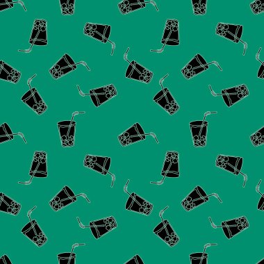 Yaz baskılı kokteyller kağıt, kumaş, çarşaf ve kıyafet baskısı ve parti aksesuarları için kusursuz buz kalıpları. Yüksek kaliteli illüstrasyon