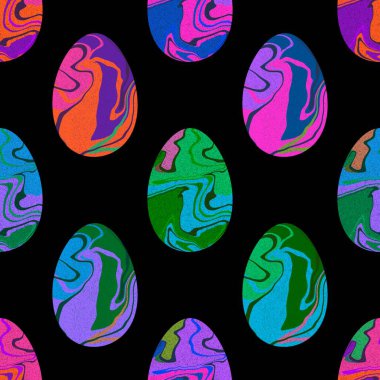Duvar kağıtları, kumaşlar, tekstil ve ambalajlar, hediyeler ve kartlar için yumurtaları olan paskalya pürüzsüz deseni. 