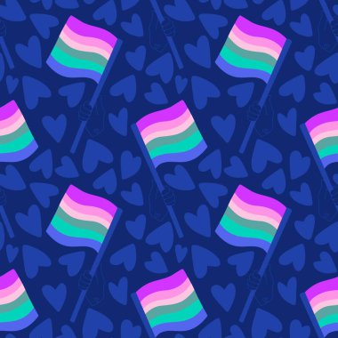 Lgbt, kağıt, kumaş, çarşaf, yaz baskısı, parti aksesuarları ve moda tekstil ürünleri için kusursuz bir gurur deseni oluşturuyor. Yüksek kaliteli illüstrasyon