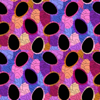 Duvar kağıtları, kumaşlar, tekstil ve ambalajlar, hediyeler ve kartlar için yumurtaları olan paskalya pürüzsüz deseni. 