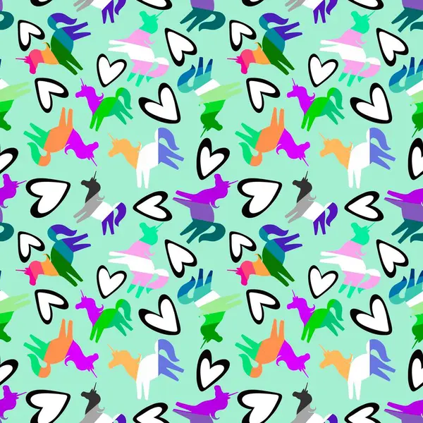 Cartoon lgbt flags seamless rainbow unicorn pattern for wrapping paper and fabrics and linens and clothes print and party accessories. High quality illustration