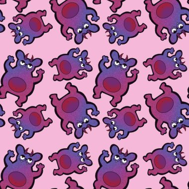 Cadılar Bayramı çizgi filmlerindeki kusursuz ayı desenleri ambalaj kağıtları ve kumaşlar ve çocuk kıyafetleri baskısı ve şenlik ambalajı ve moda tekstil ve aksesuarları için. Yüksek kaliteli illüstrasyon