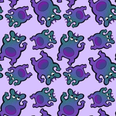 Cadılar Bayramı çizgi filmlerindeki kusursuz ayı desenleri ambalaj kağıtları ve kumaşlar ve çocuk kıyafetleri baskısı ve şenlik ambalajı ve moda tekstil ve aksesuarları için. Yüksek kaliteli illüstrasyon